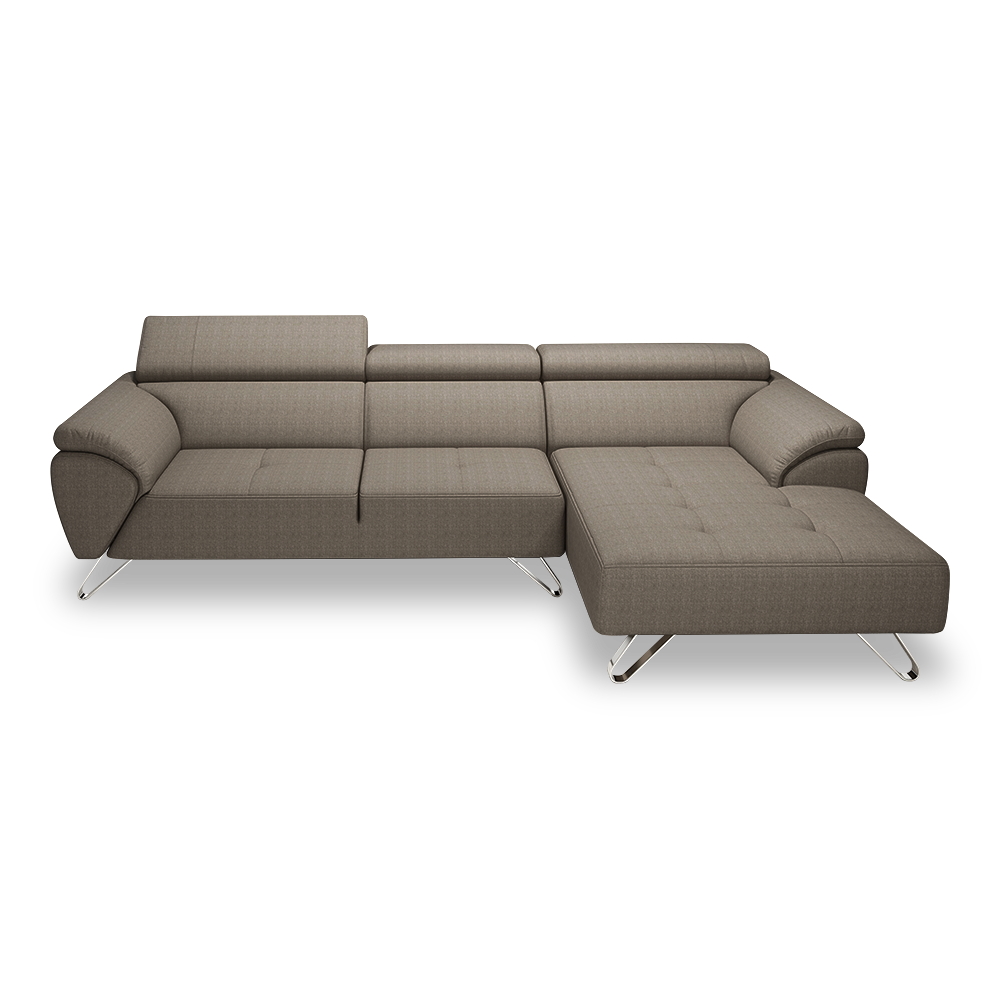 VICTOR - Adjustable Headrest Fabric / Leather Sofa (1 / 2 / 3-seater / L-shaped)