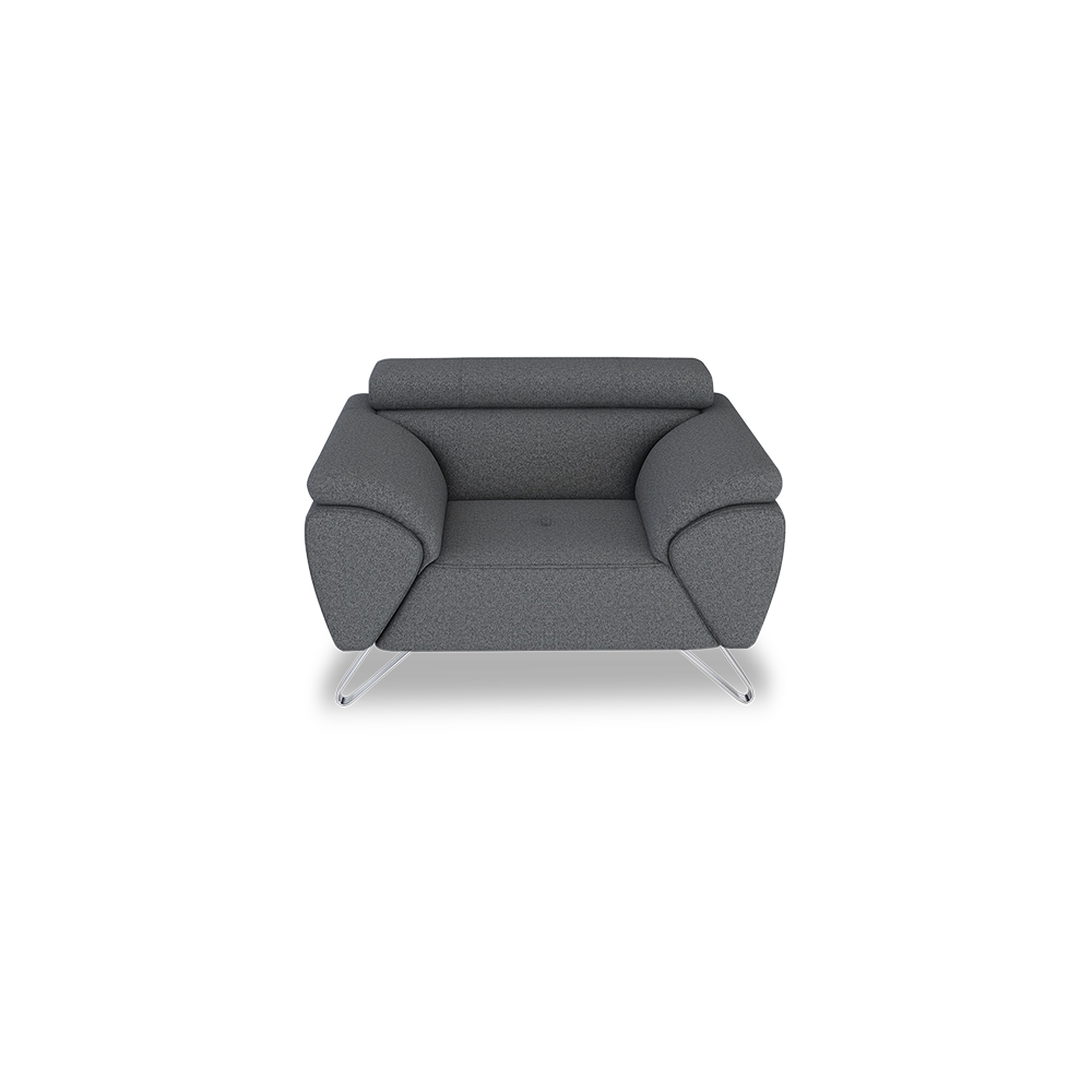 VICTOR - Adjustable Headrest Fabric / Leather Sofa (1 / 2 / 3-seater / L-shaped)