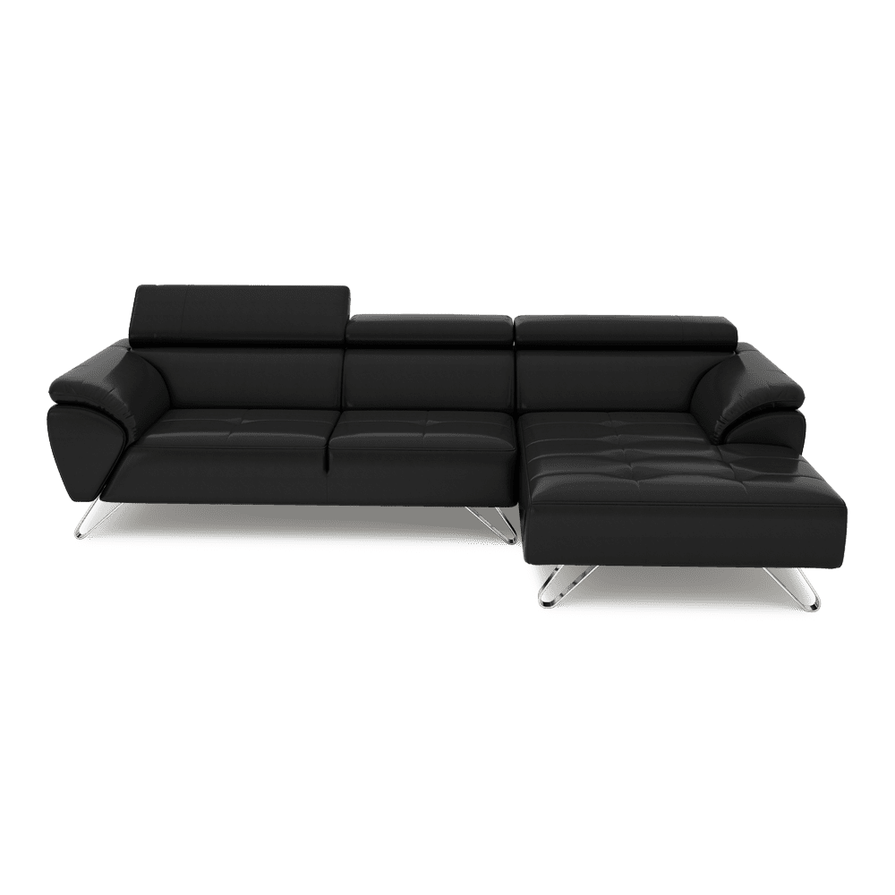 VICTOR - Adjustable Headrest Fabric / Leather Sofa (1 / 2 / 3-seater / L-shaped)