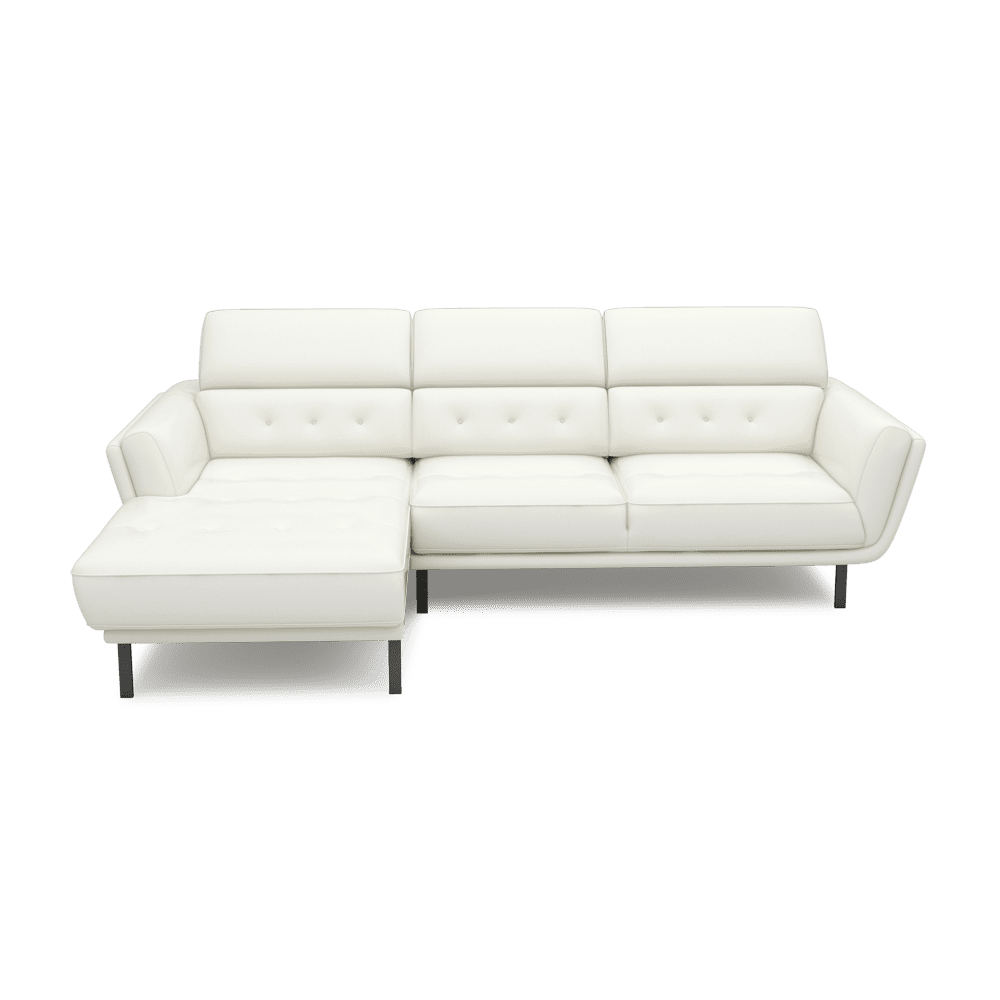 PERNOD - Fabric / Leather L-Shaped Sofa (Left & Right)