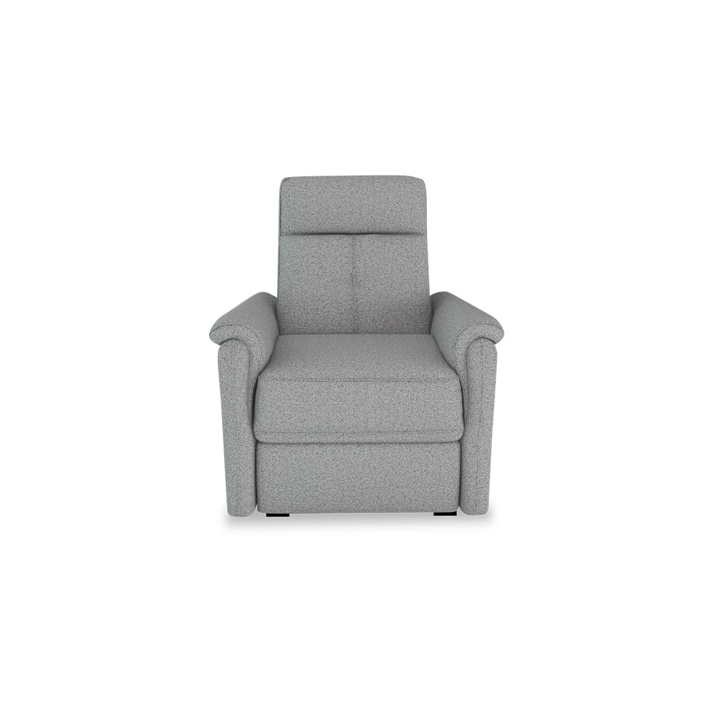 SAND - Recliner Fabric / Leather Sofa (1-seater)