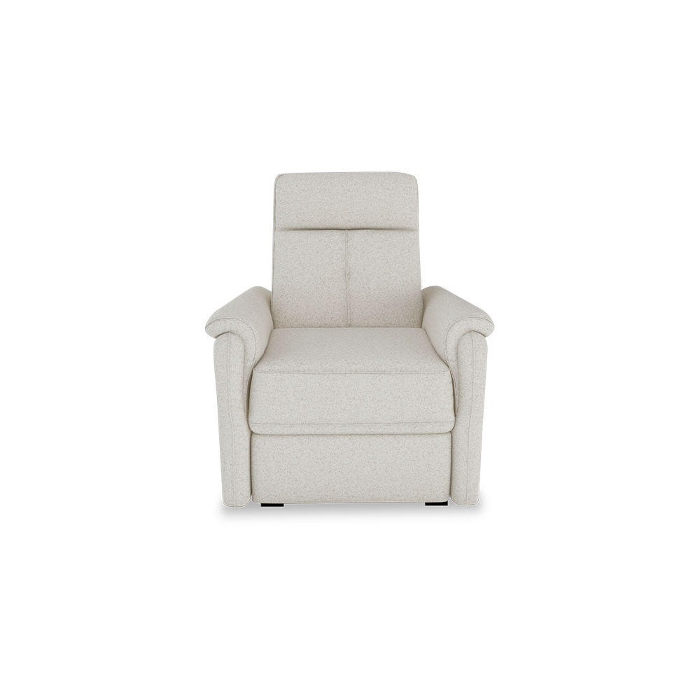 SAND - Recliner Fabric / Leather Sofa (1-seater)