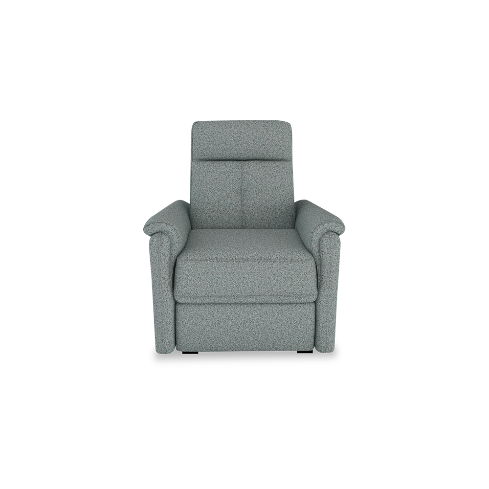SAND - Recliner Fabric / Leather Sofa (1-seater)