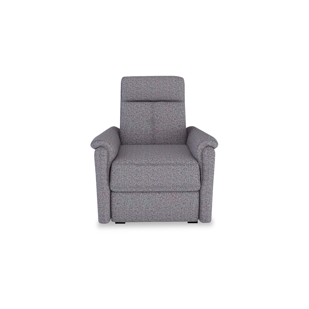 SAND - Recliner Fabric / Leather Sofa (1-seater)