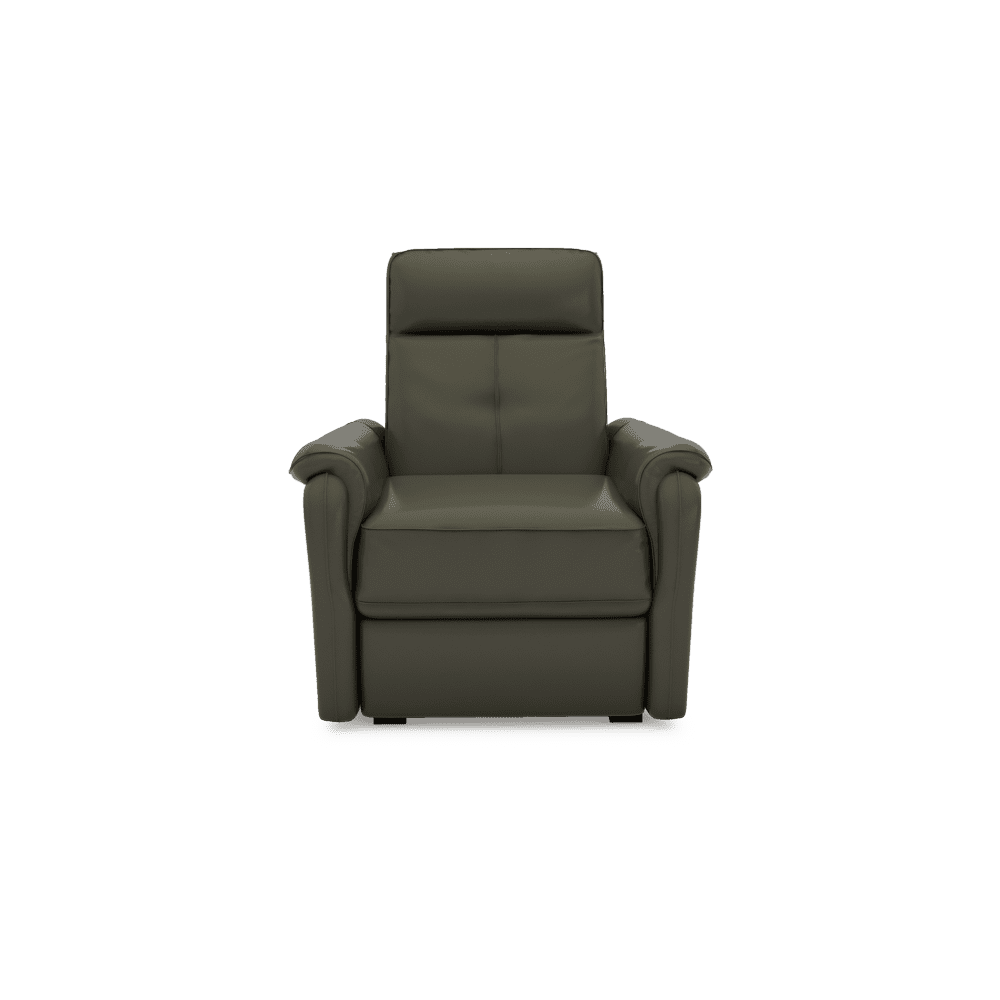 SAND - Recliner Fabric / Leather Sofa (1-seater)