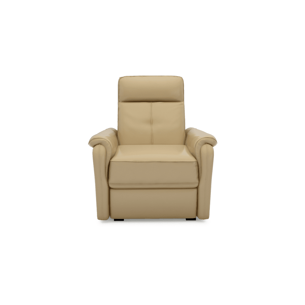 SAND - Recliner Fabric / Leather Sofa (1-seater)