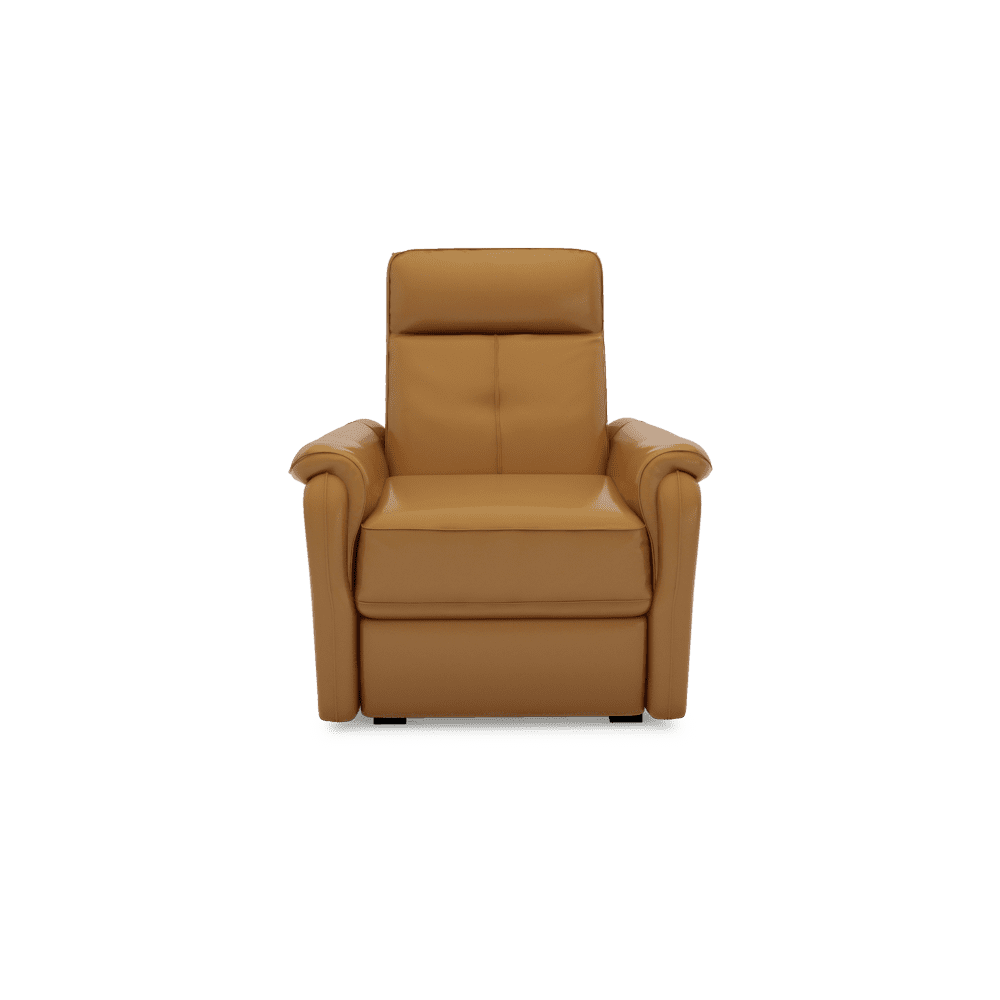 SAND - Recliner Fabric / Leather Sofa (1-seater)