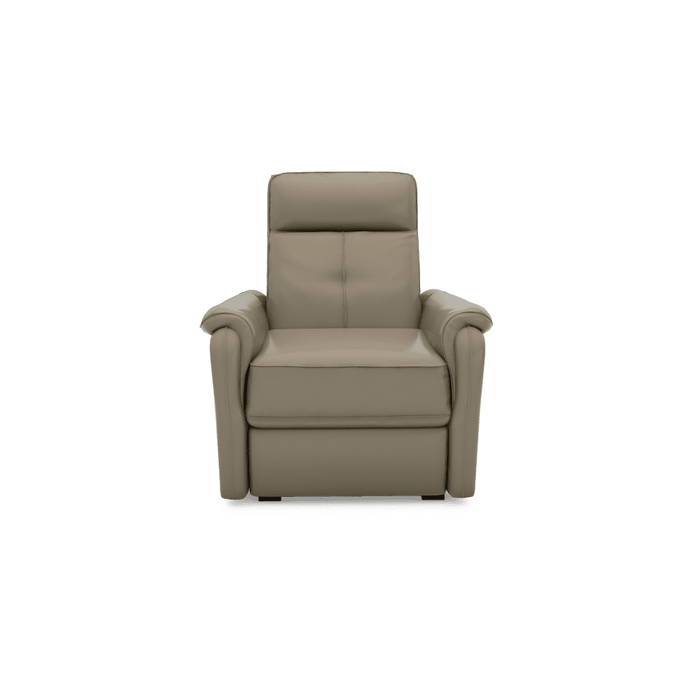 SAND - Recliner Fabric / Leather Sofa (1-seater)