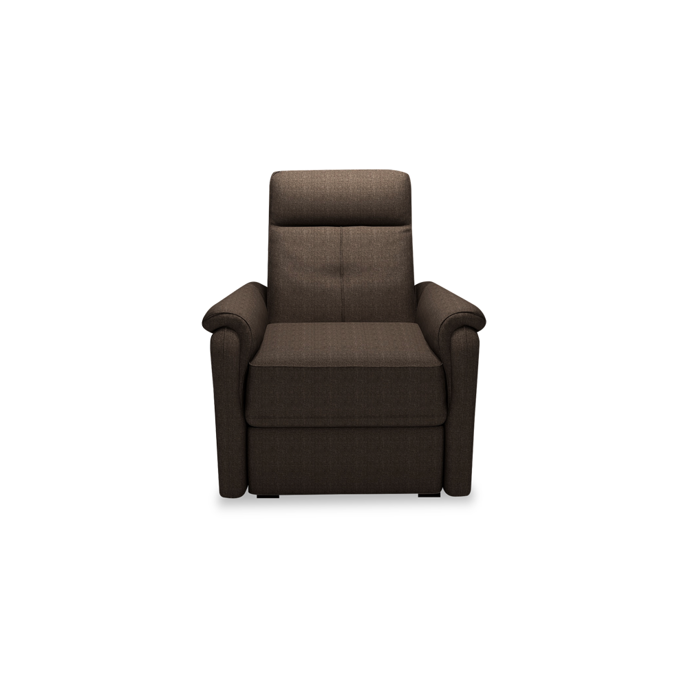 SAND - Recliner Fabric / Leather Sofa (1-seater)