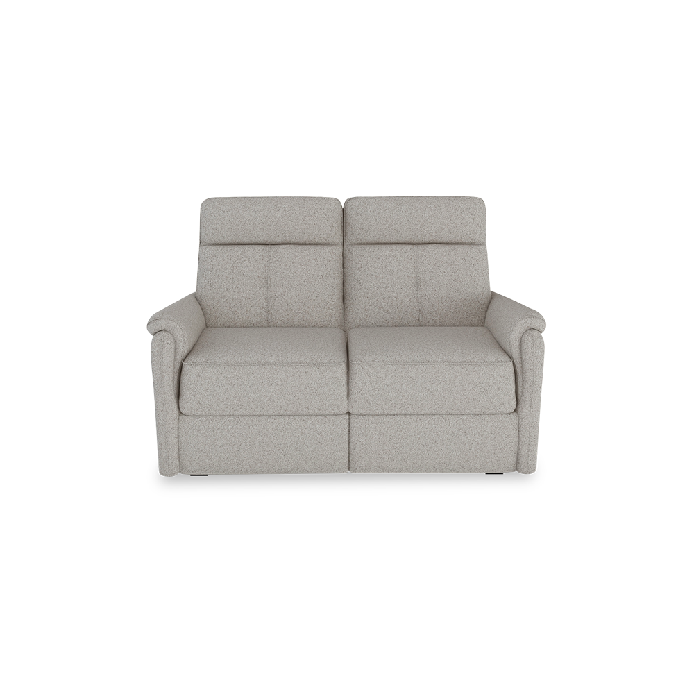 SAND - Recliner Fabric / Leather Sofa (2-seater)