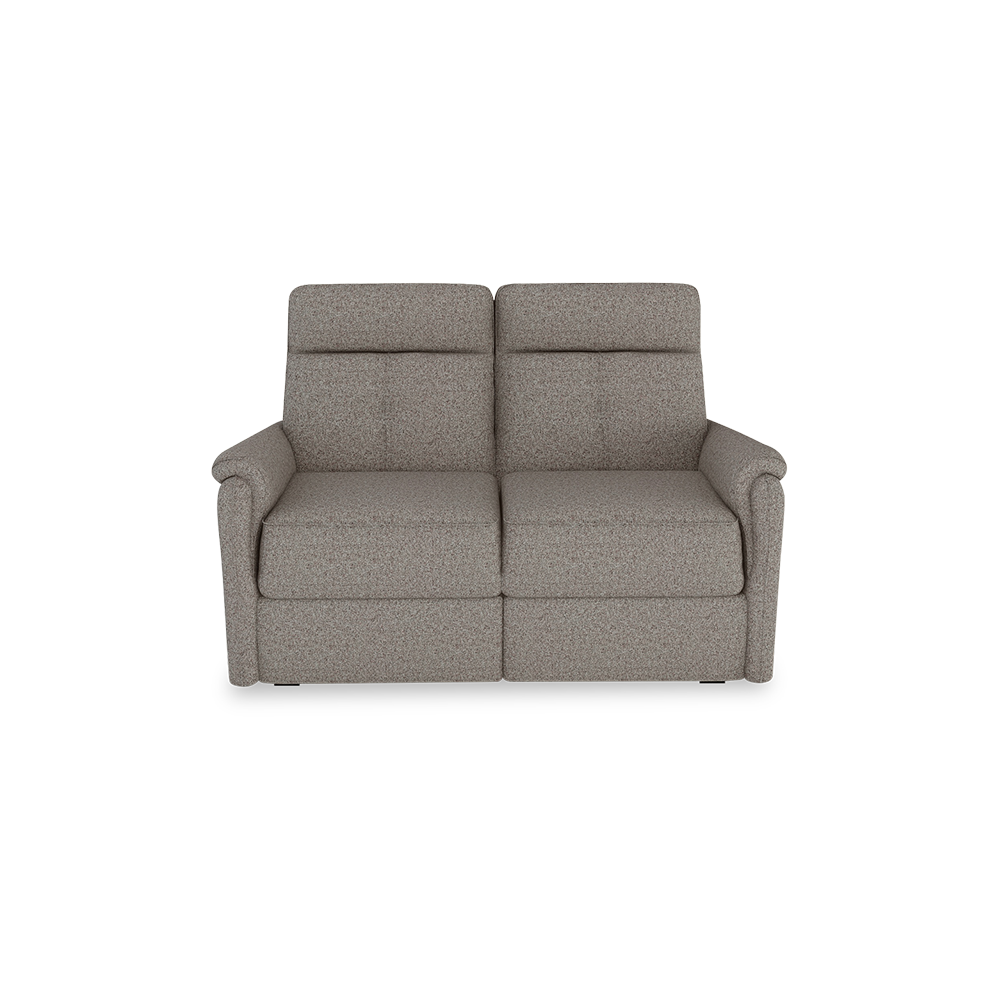 SAND - Recliner Fabric / Leather Sofa (2-seater)