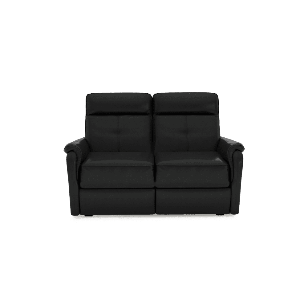SAND - Recliner Fabric / Leather Sofa (2-seater)