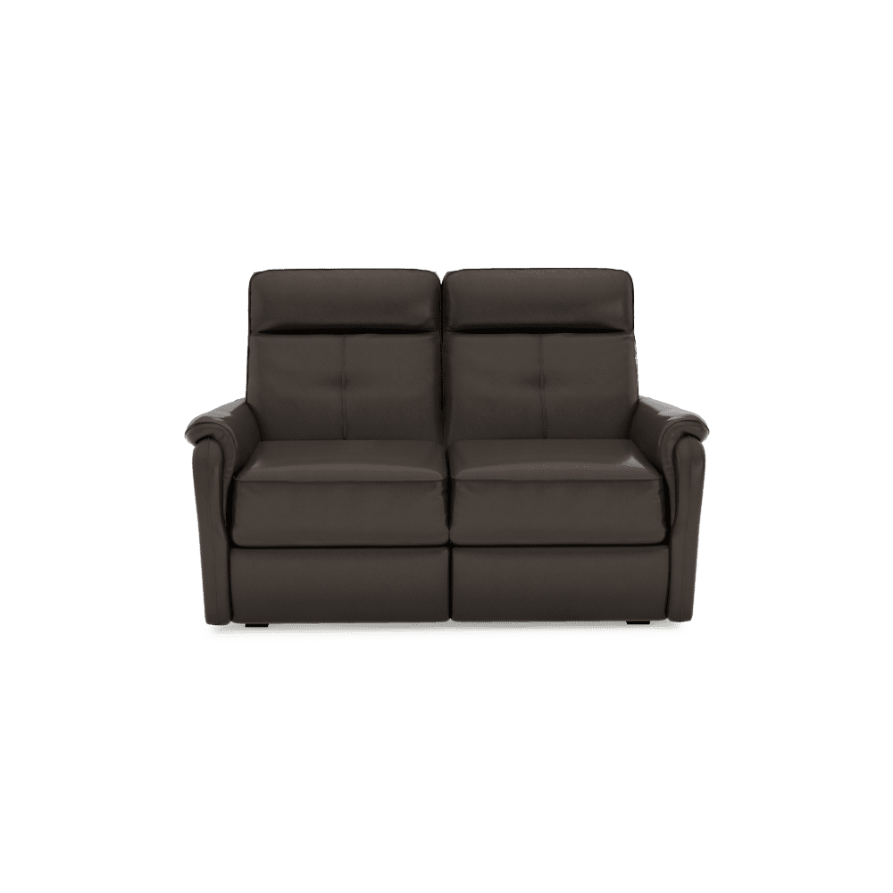 SAND - Recliner Fabric / Leather Sofa (2-seater)