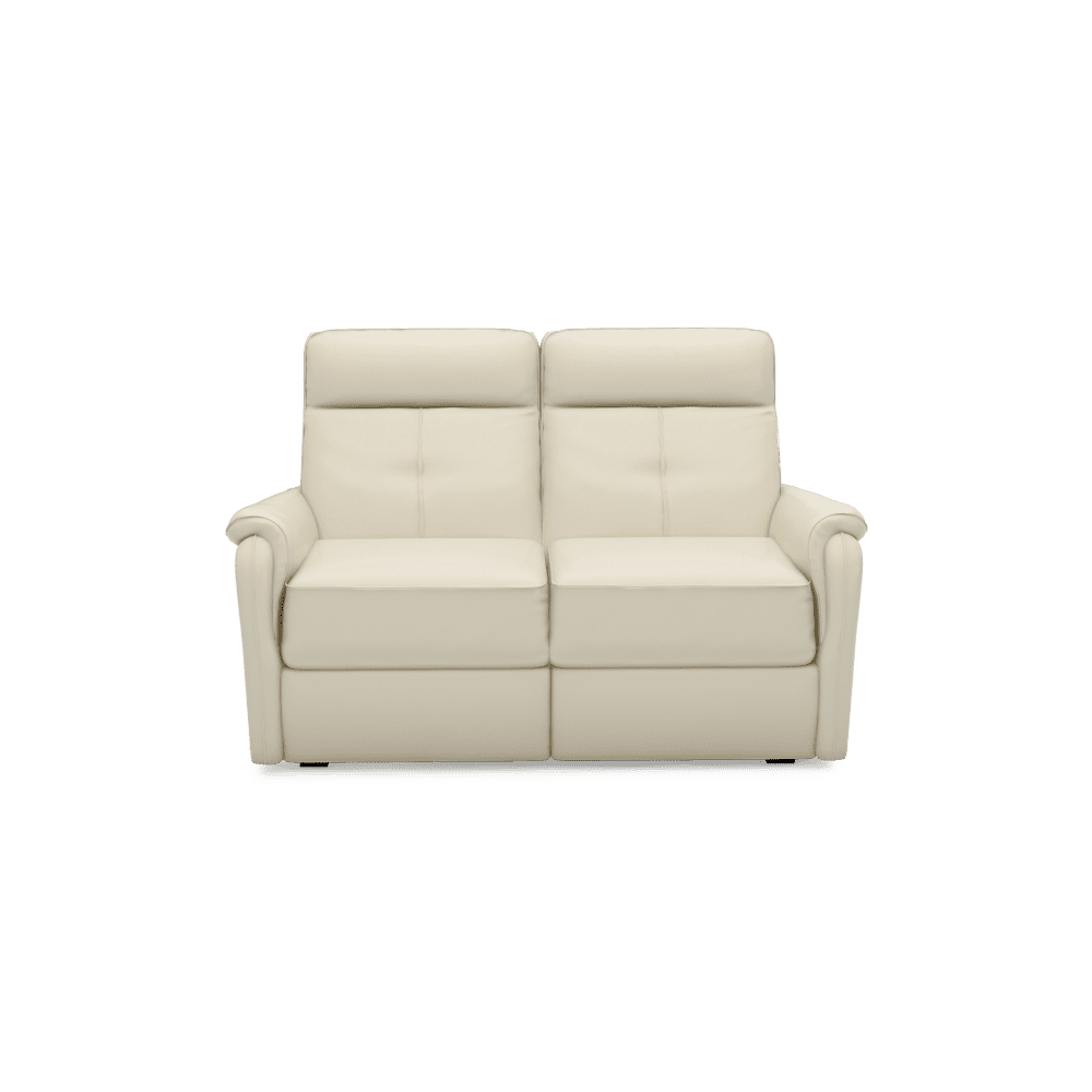SAND - Recliner Fabric / Leather Sofa (2-seater)