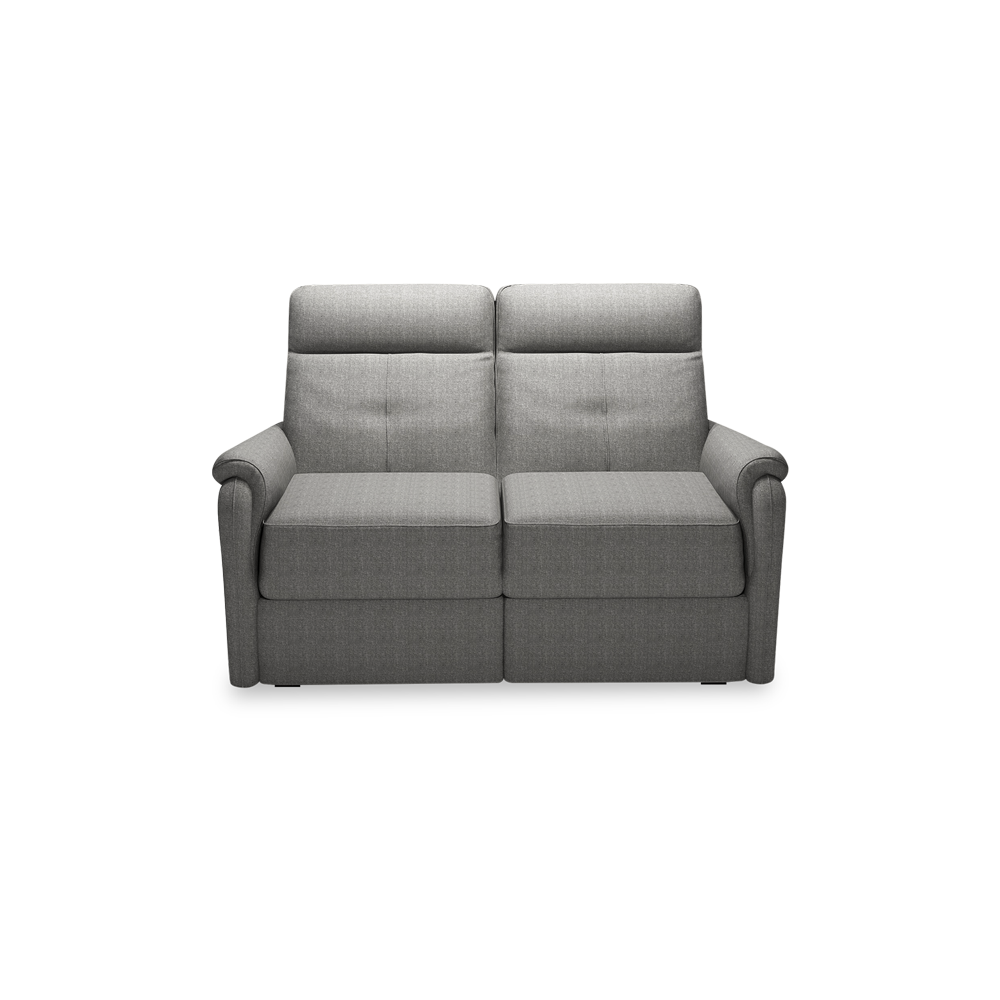 SAND - Recliner Fabric / Leather Sofa (2-seater)