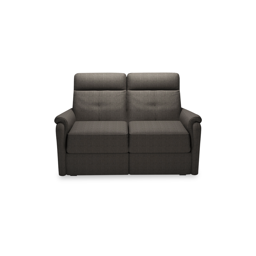 SAND - Recliner Fabric / Leather Sofa (2-seater)