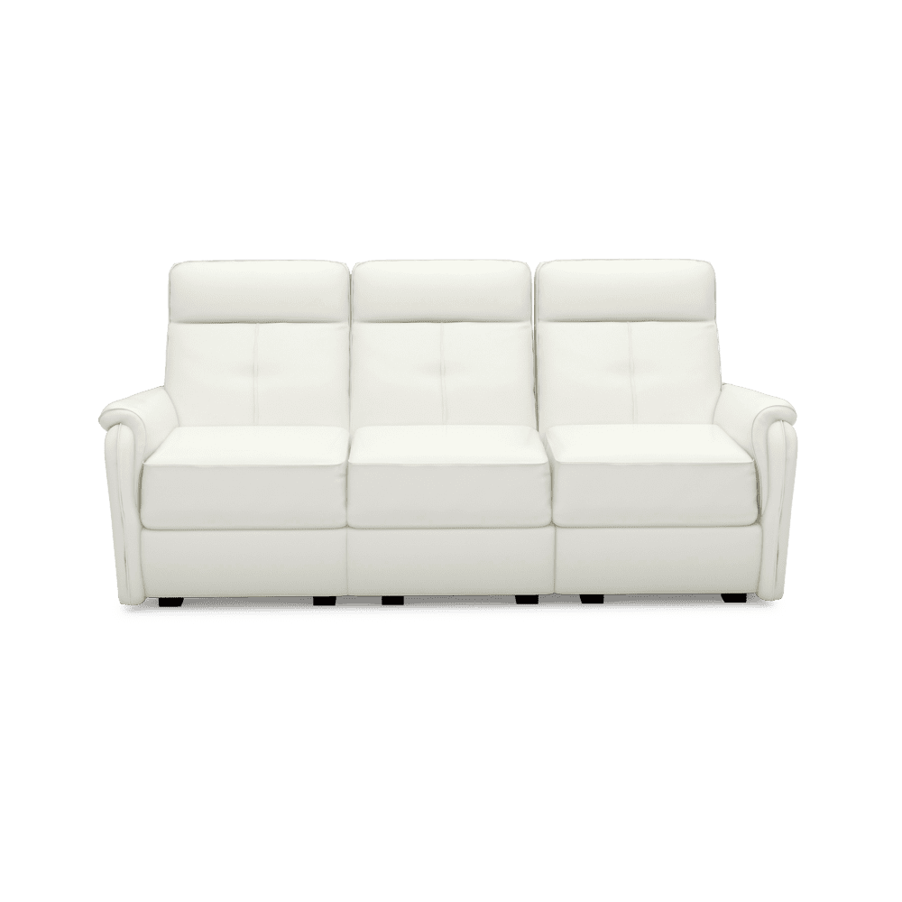 SAND - Recliner Fabric / Leather Sofa (3-seater)