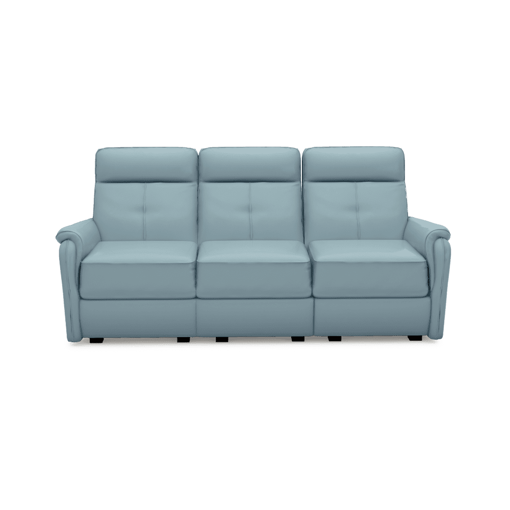 SAND - Recliner Fabric / Leather Sofa (3-seater)