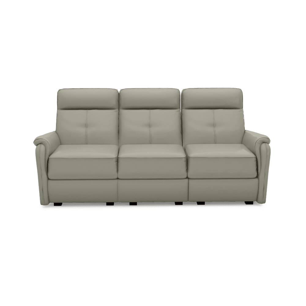 SAND - Recliner Fabric / Leather Sofa (3-seater)