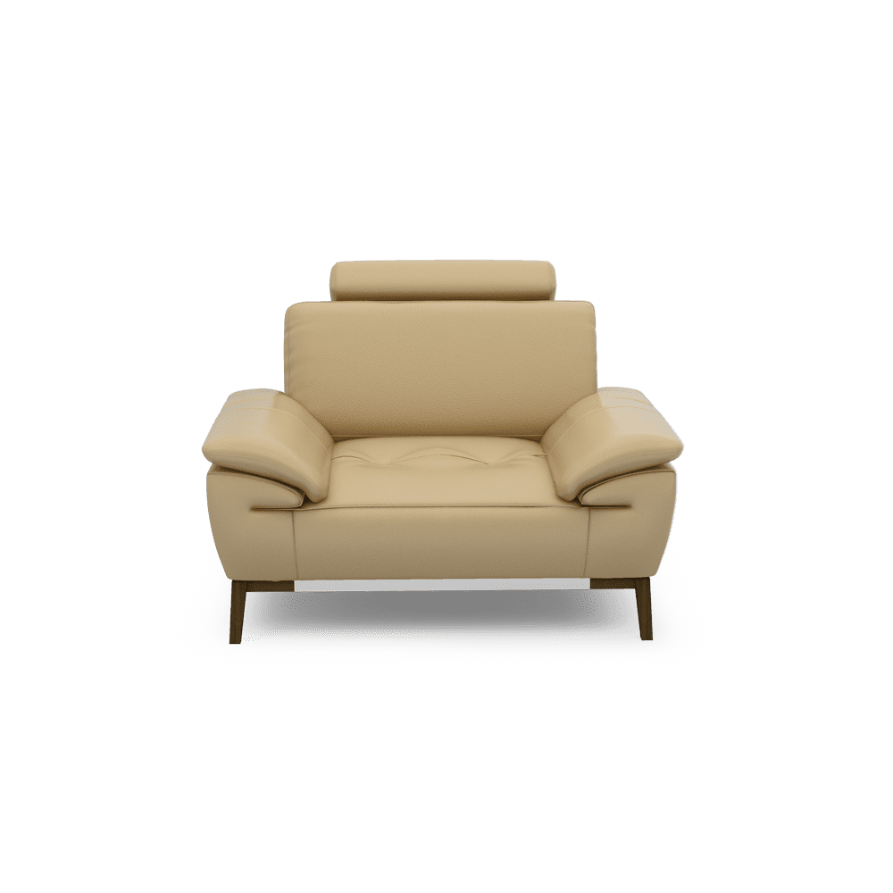 FIBSEN - Modular Fabric / Leather Sofa (1-seater)