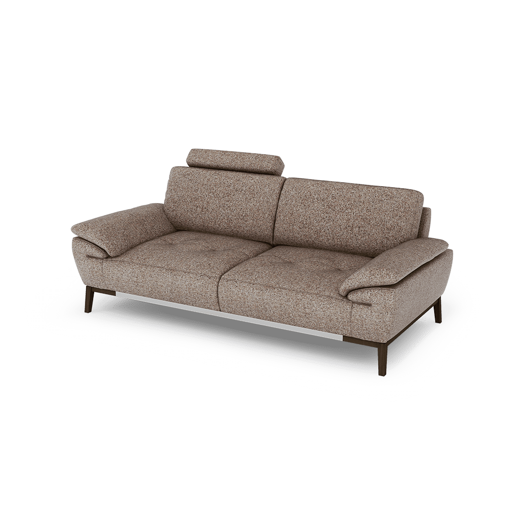 FIBSEN - Modular Fabric / Leather Sofa (3-seater)