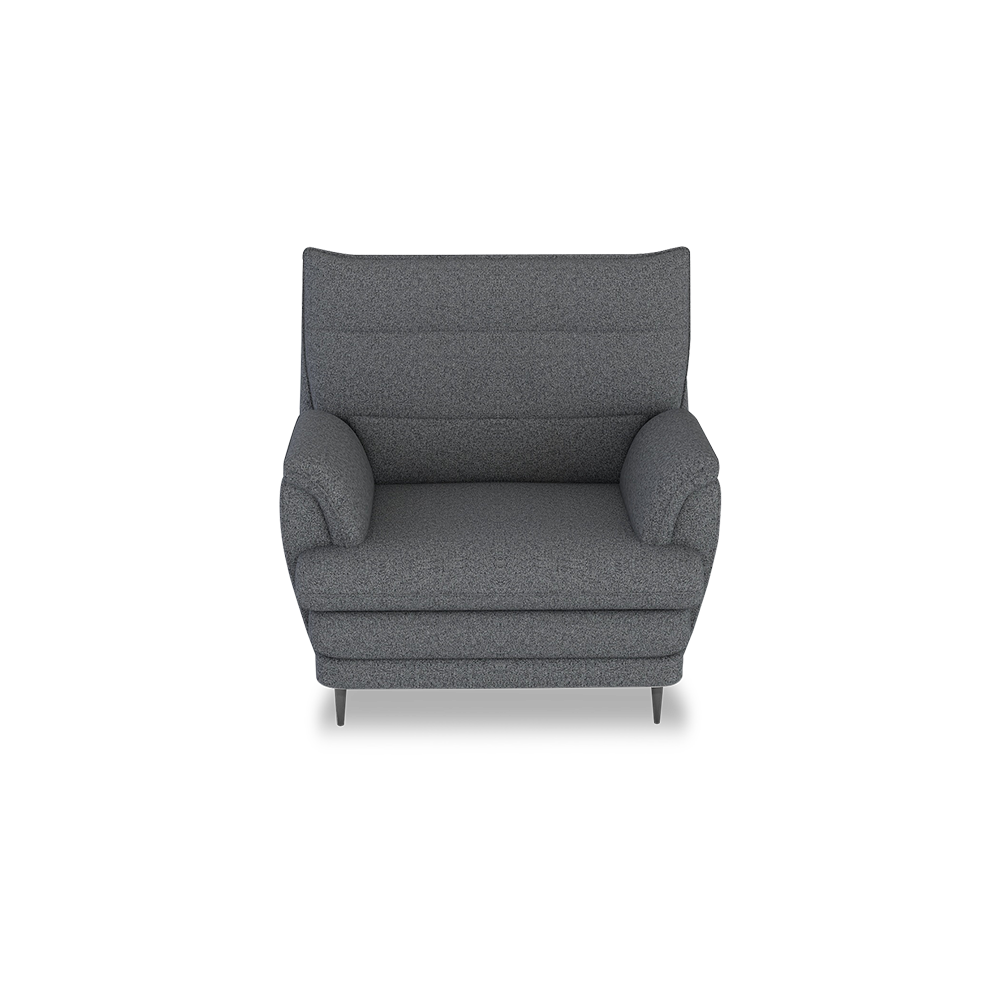 GENERAL - High Back Fabric / Leather Sofa (1-seater)