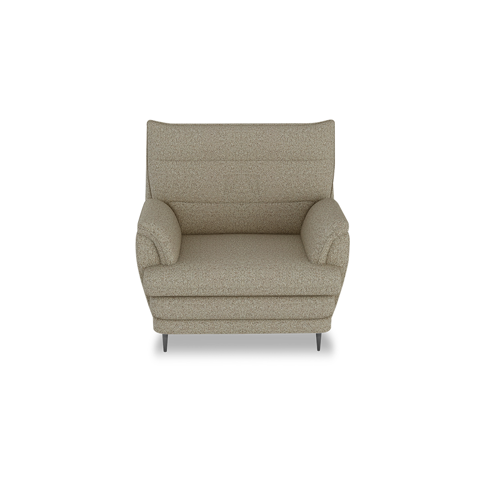 GENERAL - High Back Fabric / Leather Sofa (1-seater)