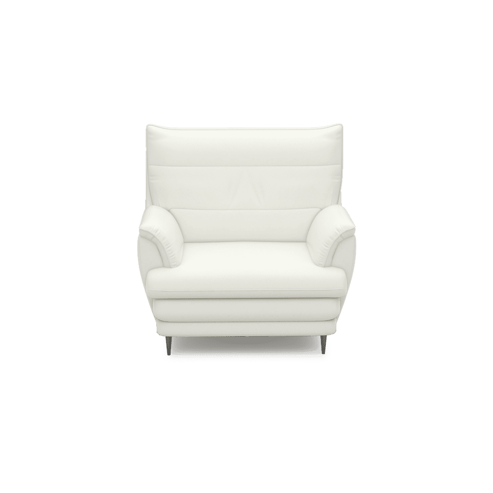 GENERAL - High Back Fabric / Leather Sofa (1-seater)