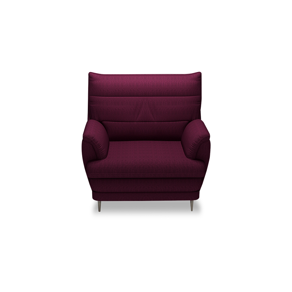 GENERAL - High Back Fabric / Leather Sofa (1-seater)