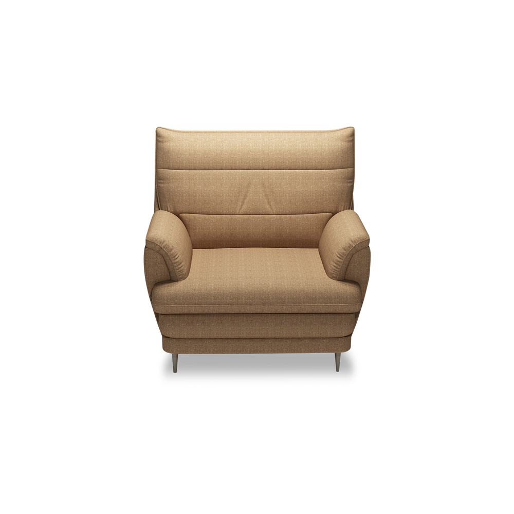 GENERAL - High Back Fabric / Leather Sofa (1-seater)