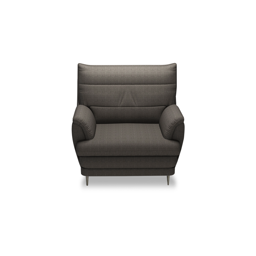 GENERAL - High Back Fabric / Leather Sofa (1-seater)