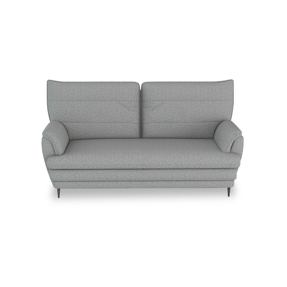 GENERAL - High Back Fabric / Leather Sofa (3-seater)