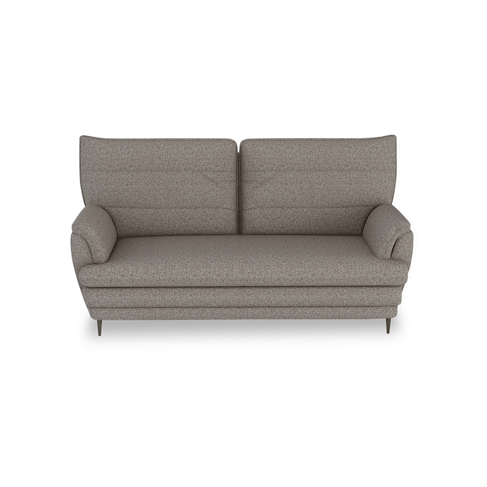 GENERAL - High Back Fabric / Leather Sofa (3-seater)