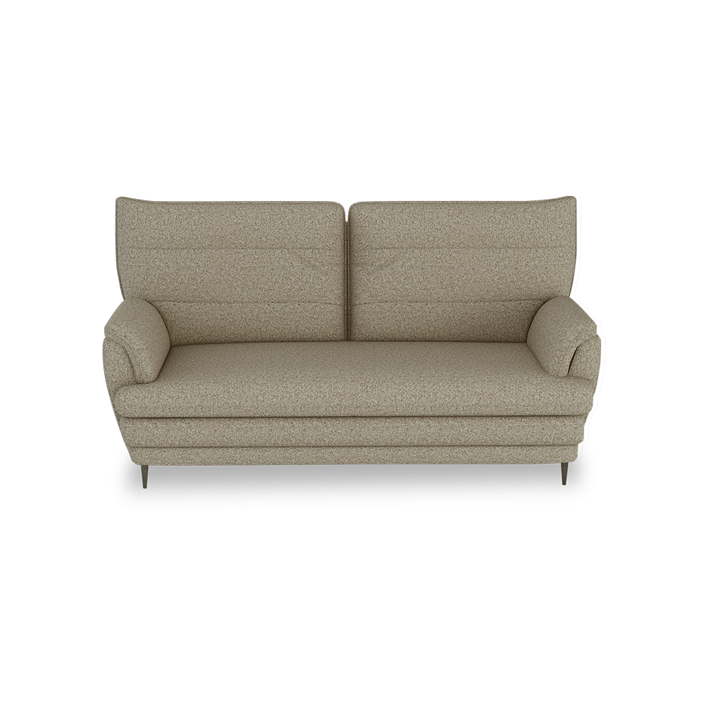 GENERAL - High Back Fabric / Leather Sofa (3-seater)