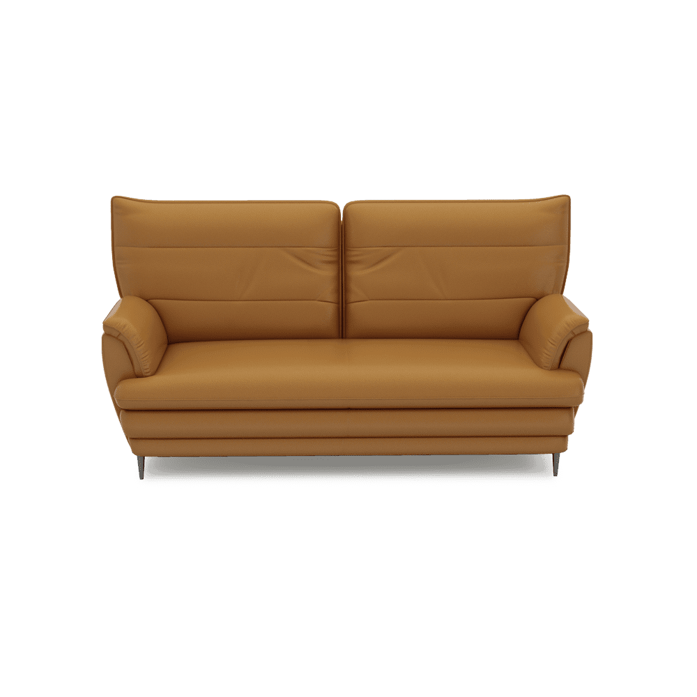 GENERAL - High Back Fabric / Leather Sofa (3-seater)