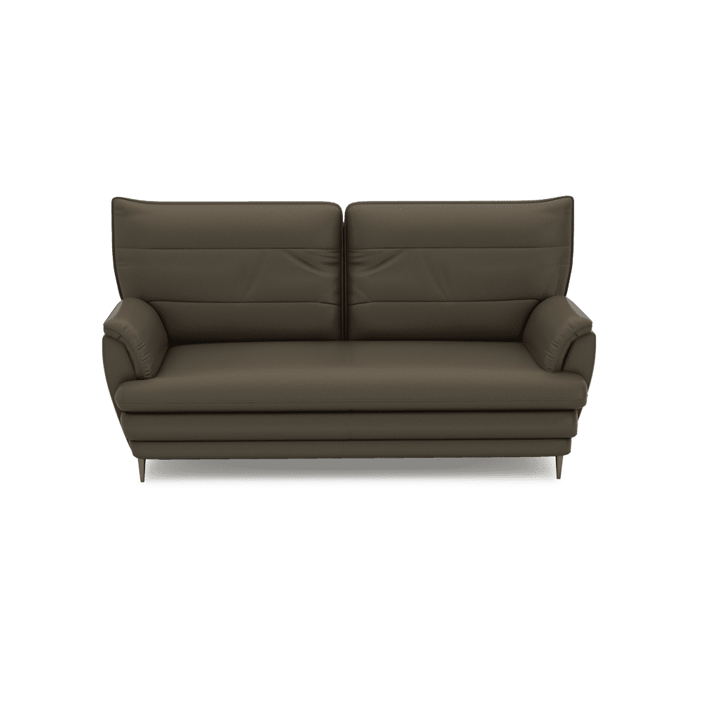 GENERAL - High Back Fabric / Leather Sofa (3-seater)