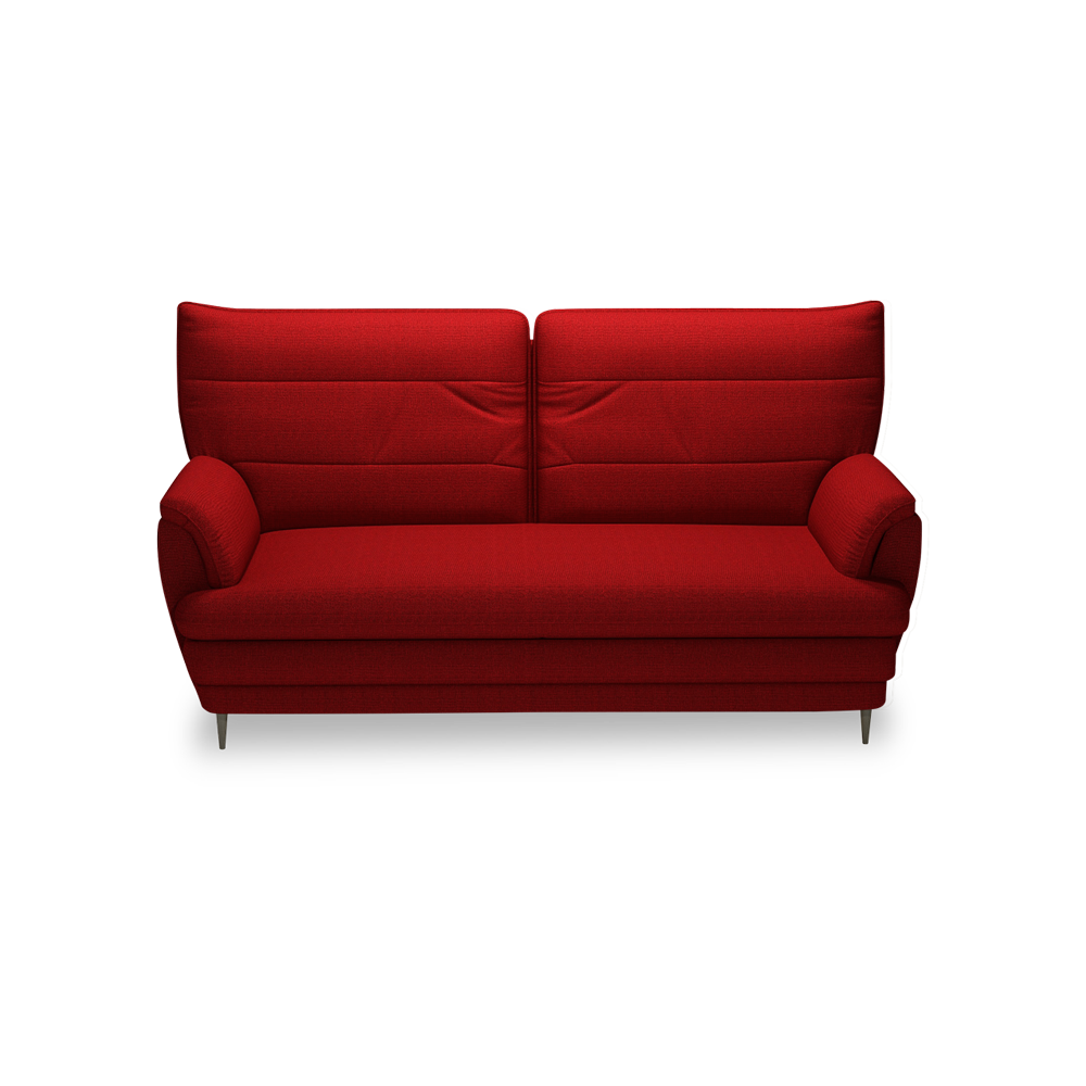 GENERAL - High Back Fabric / Leather Sofa (3-seater)