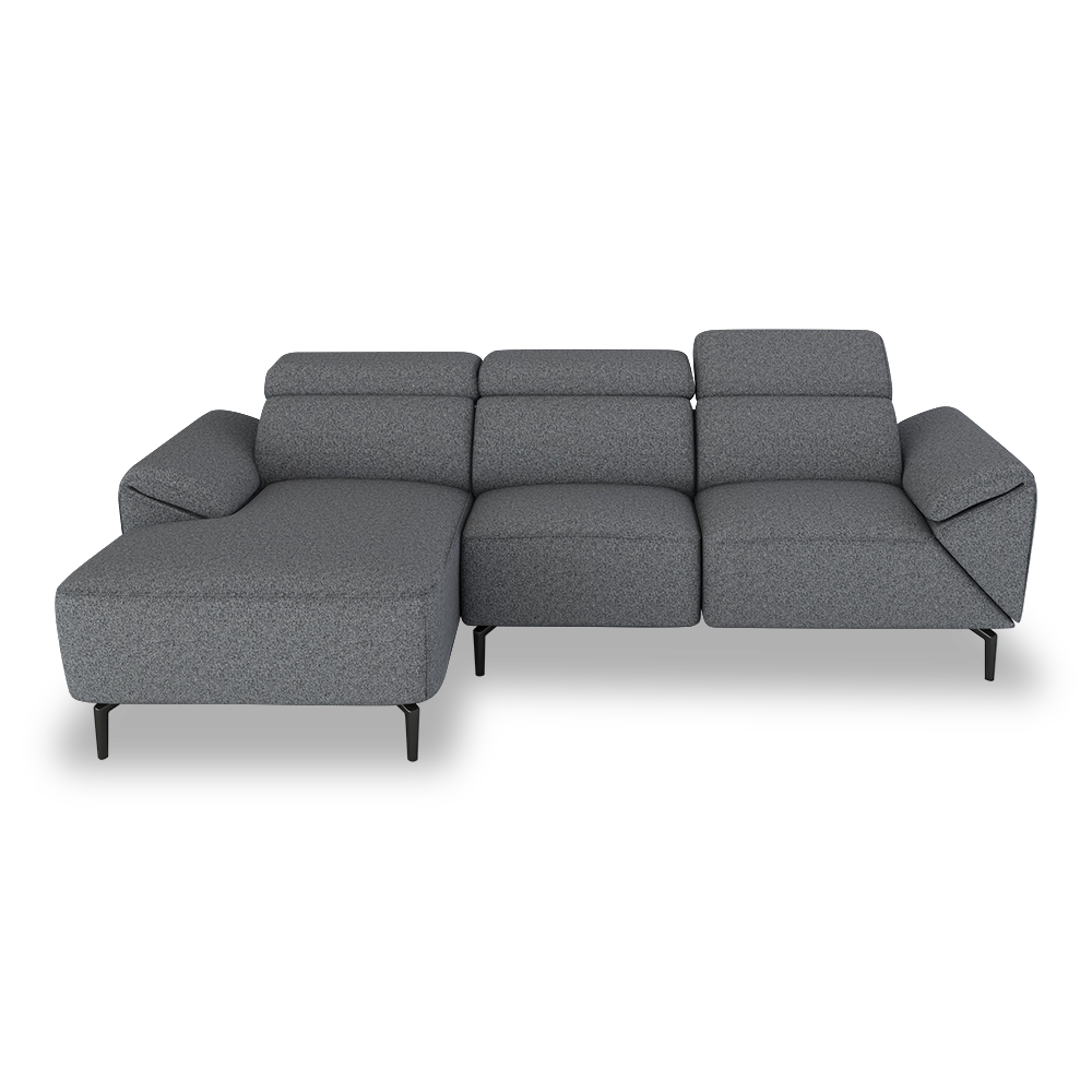 CITRON - Modular Fabric / Leather Sofa (L-shaped)