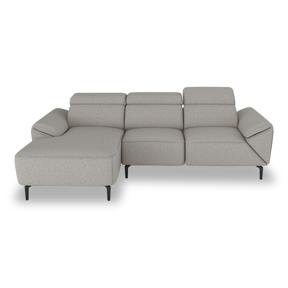 CITRON - Modular Fabric / Leather Sofa (L-shaped)