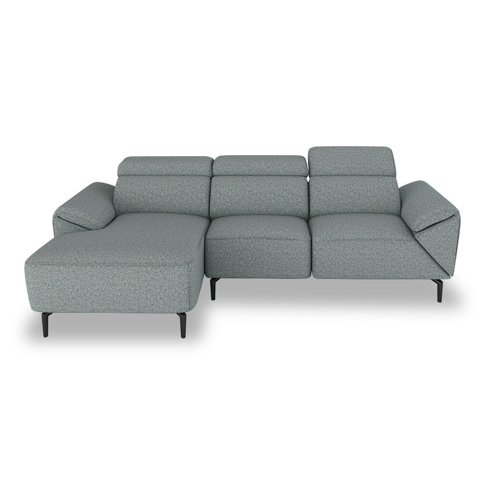 CITRON - Modular Fabric / Leather Sofa (L-shaped)