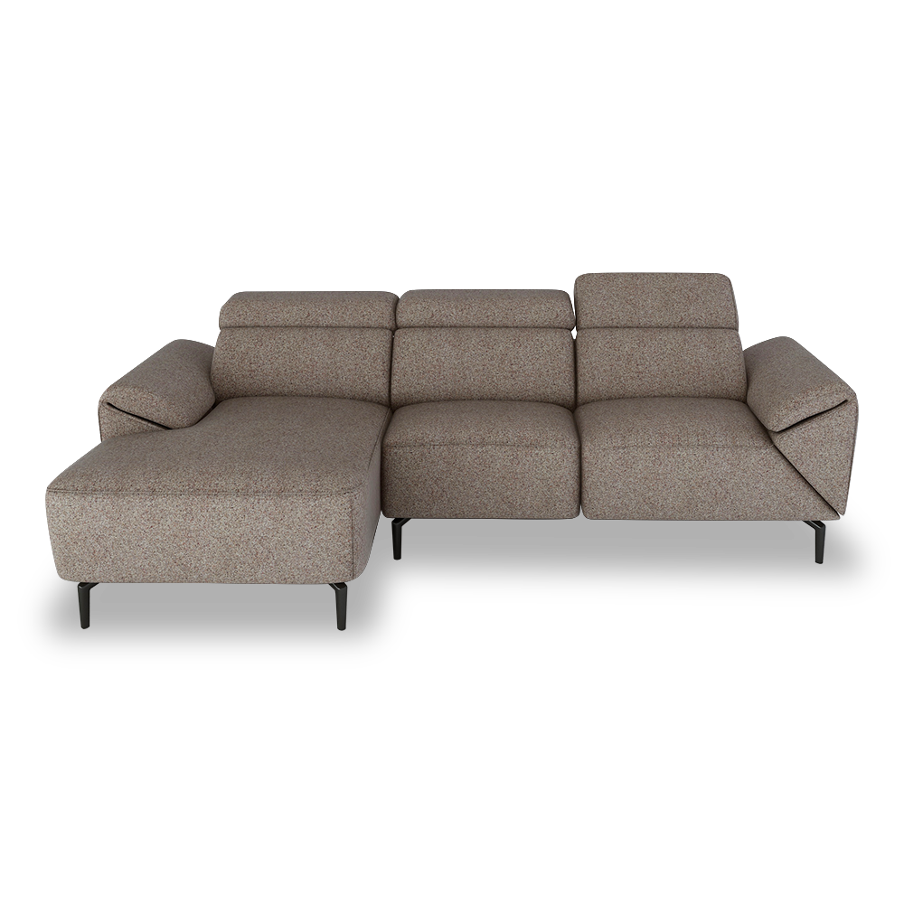 CITRON - Modular Fabric / Leather Sofa (L-shaped)