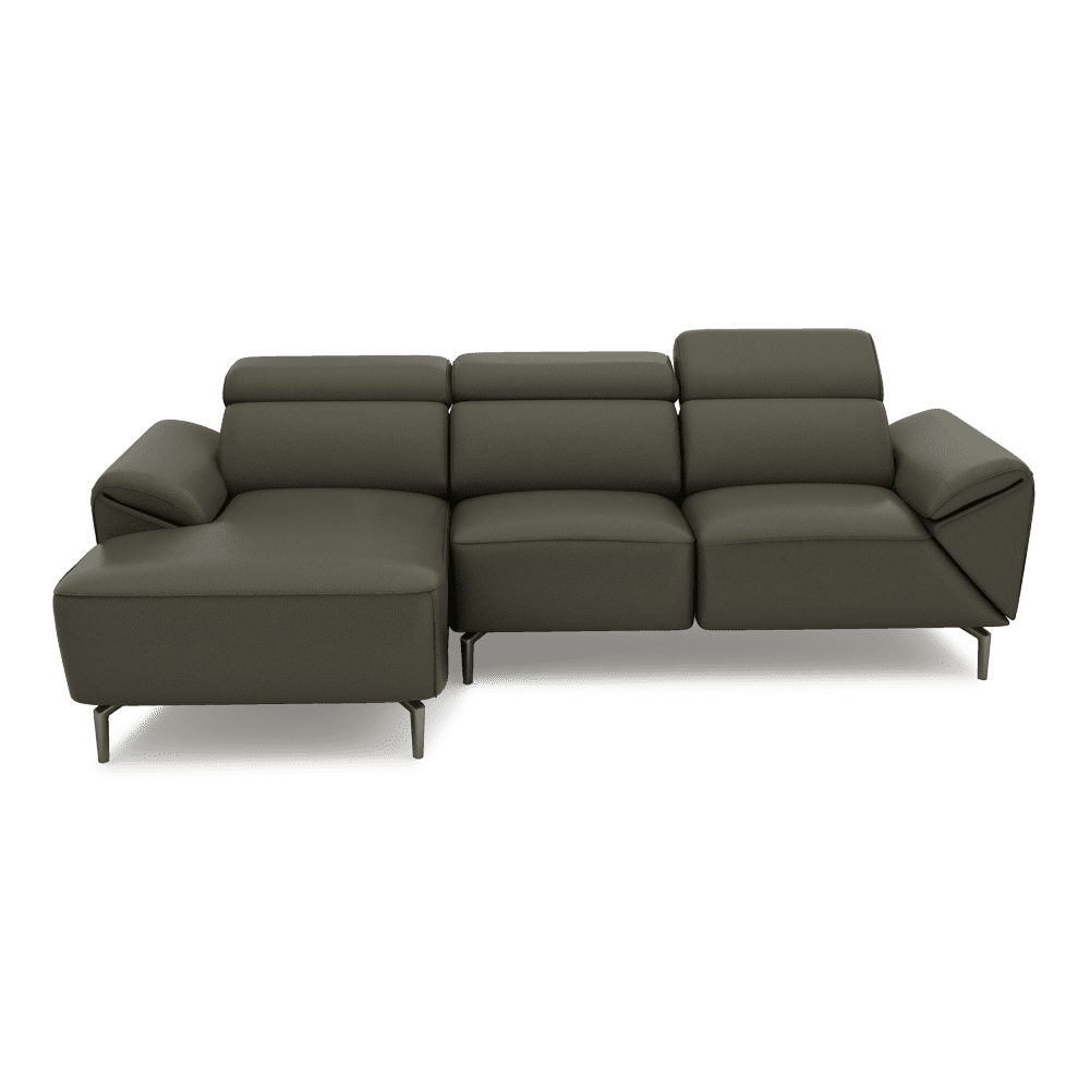 CITRON - Modular Fabric / Leather Sofa (L-shaped)