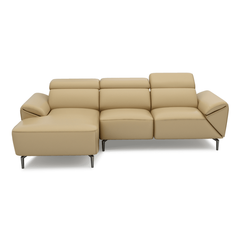 CITRON - Modular Fabric / Leather Sofa (L-shaped)