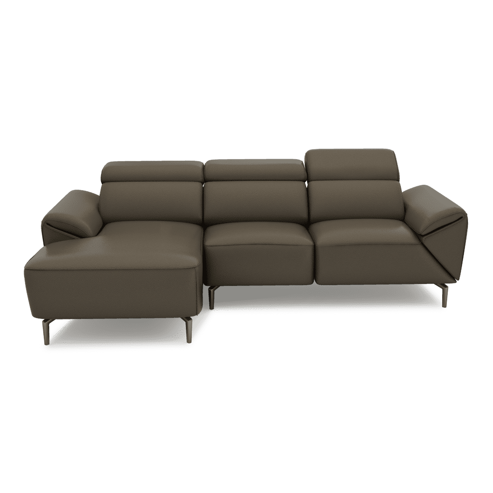 CITRON - Modular Fabric / Leather Sofa (L-shaped)