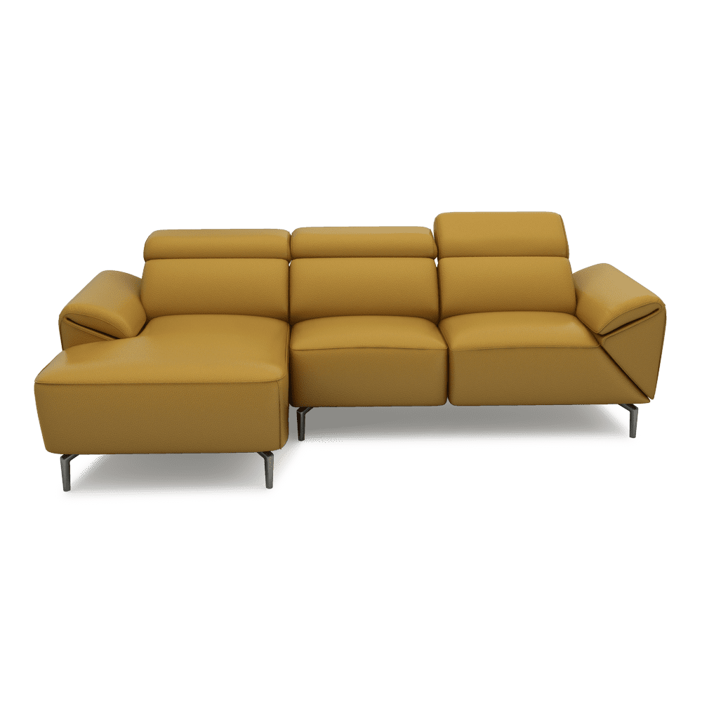CITRON - Modular Fabric / Leather Sofa (L-shaped)