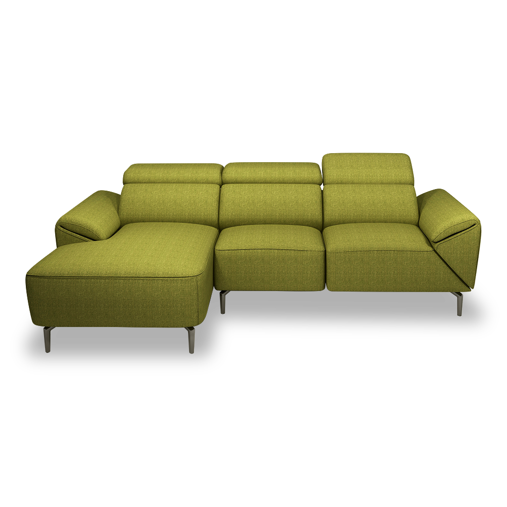 CITRON - Modular Fabric / Leather Sofa (L-shaped)