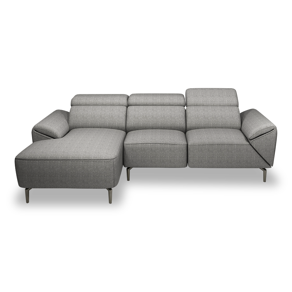 CITRON - Modular Fabric / Leather Sofa (L-shaped)