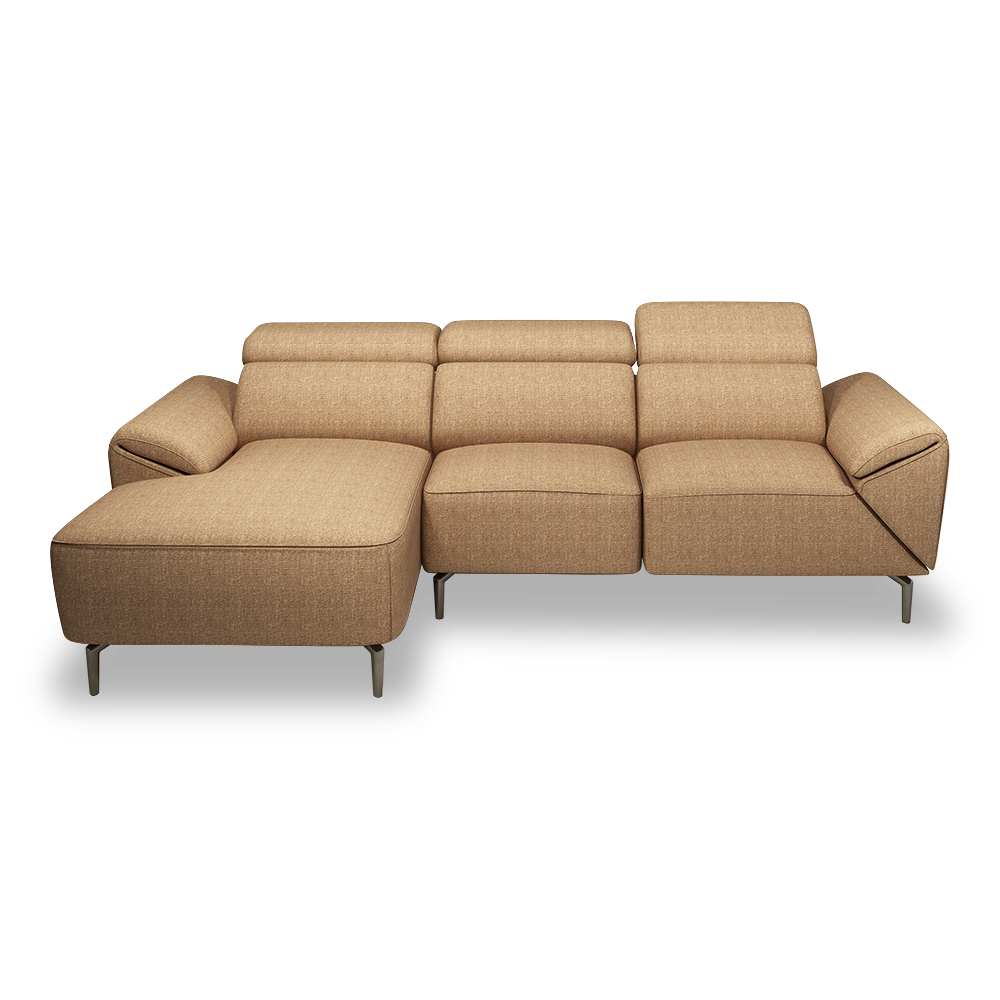 CITRON - Modular Fabric / Leather Sofa (L-shaped)