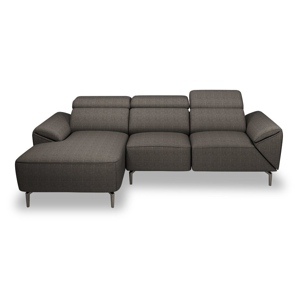 CITRON - Modular Fabric / Leather Sofa (L-shaped)