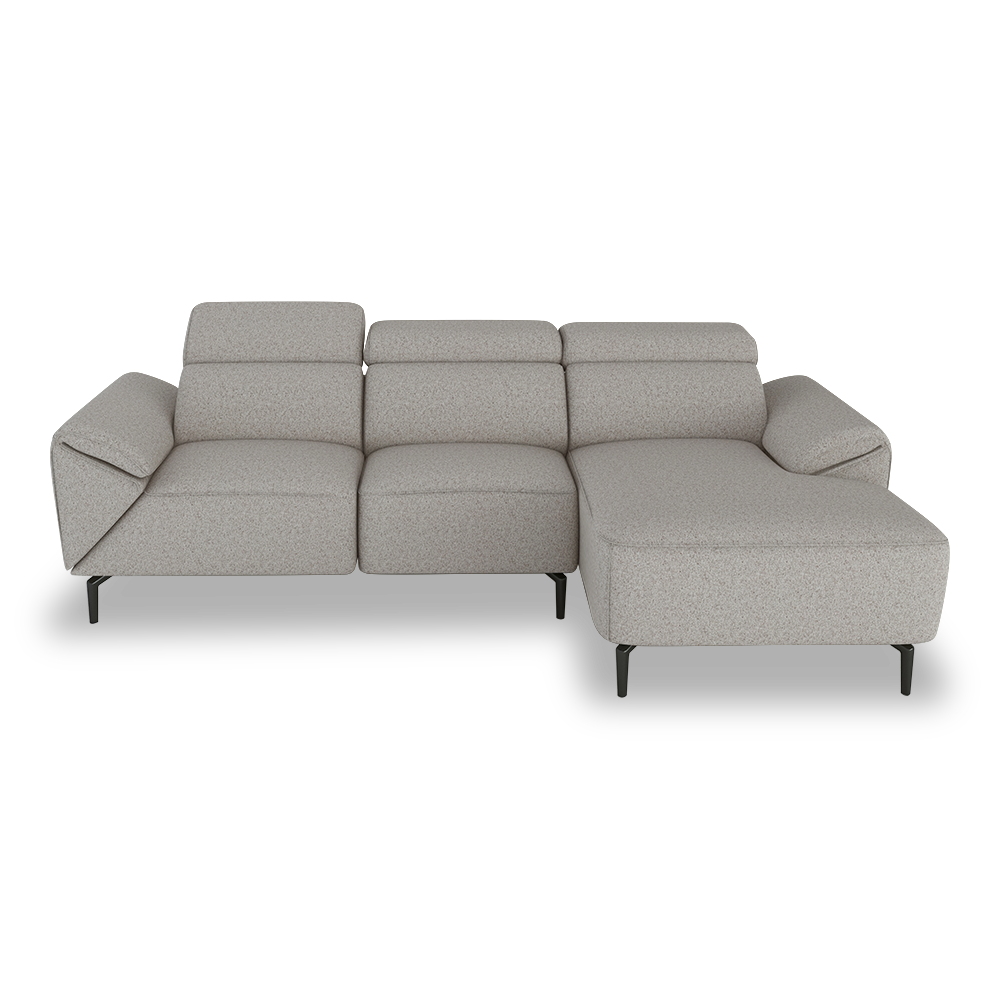 CITRON - Modular Fabric / Leather Sofa (L-shaped)